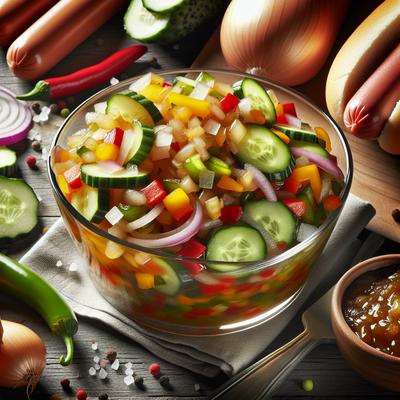 Image of Sweet and Sour Relish for Hot Dogs Brats Etc
