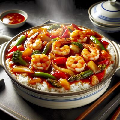 Image of Sweet and Sour Shrimp Casserole Microwave