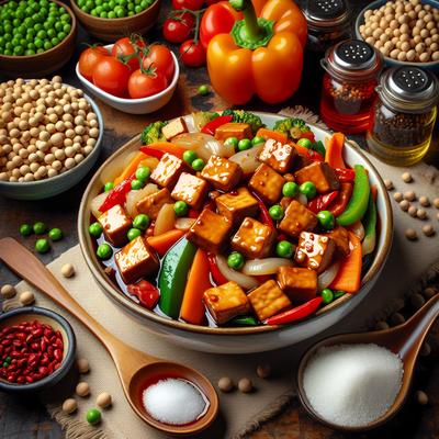 Image of Sweet and Sour Tempeh and Vegetables