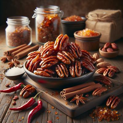 Image of Sweet and Spicy Candied Pecans with a Kick