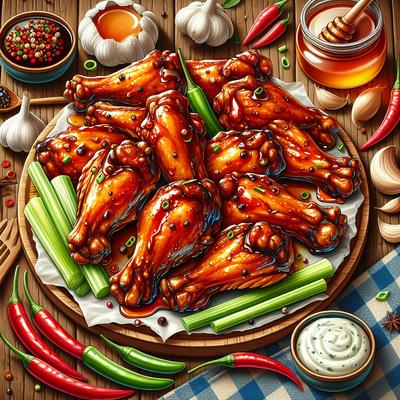 Image of Sweet and Spicy Grilled Chicken Wings