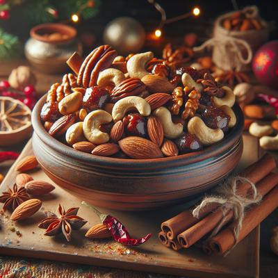 Image of Sweet and Spicy Holiday Mixed Nuts