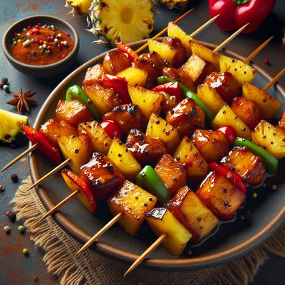 Image of Sweet and Spicy Pineapple Kabobs