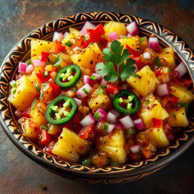 Image of Sweet and Spicy Pineapple Salsa