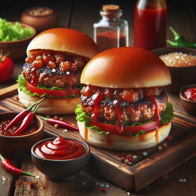 Image of Sweet and Spicy Pork Burgers