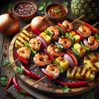 Image of Sweet and Spicy Shrimp Kabobs