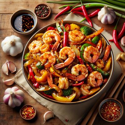 Image of Sweet and Spicy Shrimp Stir Fry