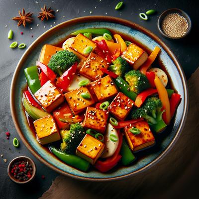 Image of Sweet and Spicy Tofu W Veggies