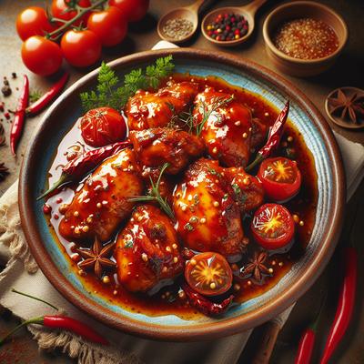 Image of Sweet and Spicy Tomato Dump Chicken Oamc