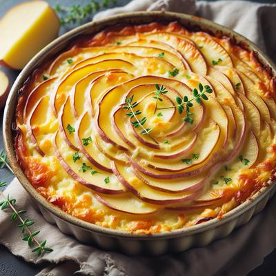 Image of Sweet and White Potato Gratin