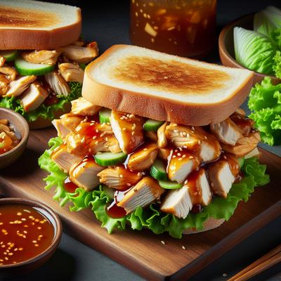 Image of Sweet Asian Chicken Salad Sandwiches