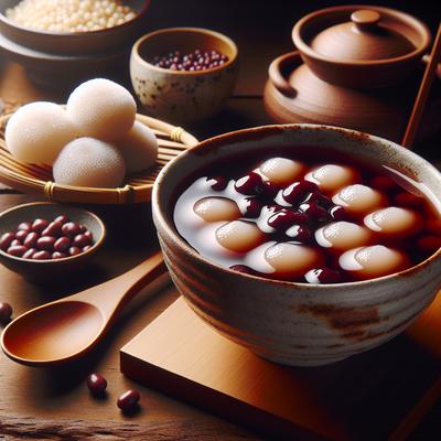 Image of Sweet Azuki Bean Soup with Mochi