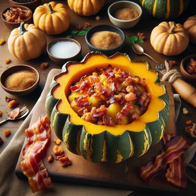 Image of Sweet Bacon Stuffed Squash