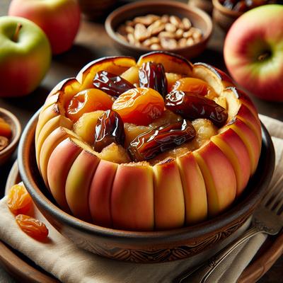 Image of Sweet Baked Apples with Dates Apricots