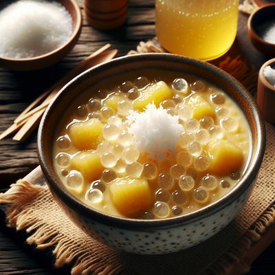 Image of Sweet Banana Soup with Tapioca and Coconut