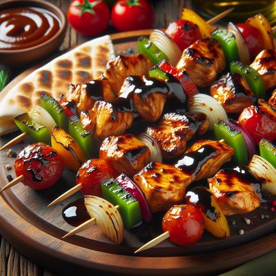 Image of Sweet Bbq Chicken Kabobs