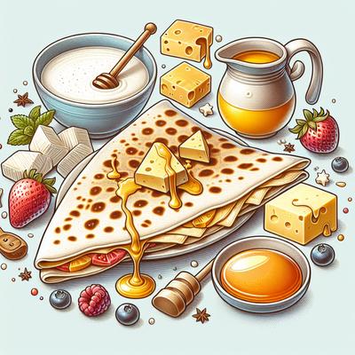 Image of Sweet Cheesy Breakfast Quesadilla