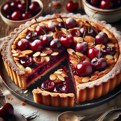 Image of Sweet Cherry Almond Tart