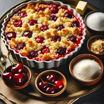 Image of Sweet Cherry Crumb Dessert