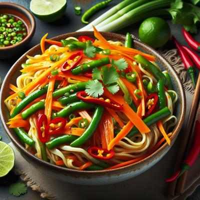 Image of Sweet Chili Lime Noodles with Vegetables