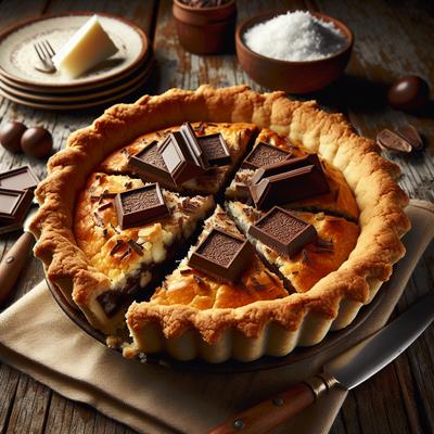 Image of Sweet Chocolate Coconut Pie Crust