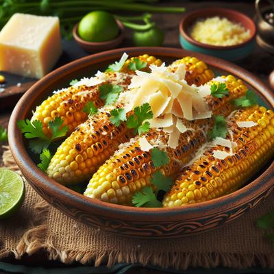 Image of Sweet Corn with Parmesan and Cilantro