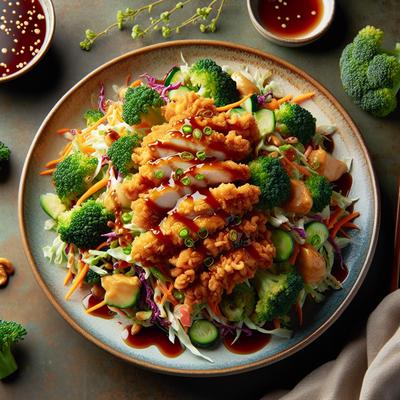 Image of Sweet Crunchy Chicken Broccoli Slaw