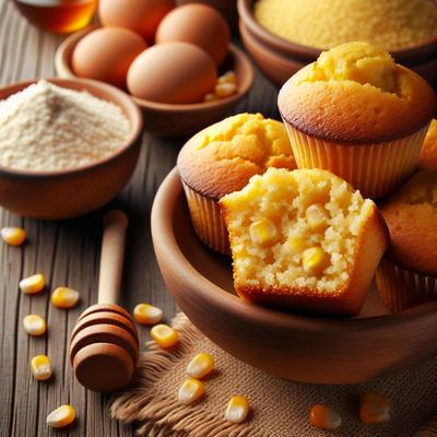 Image of Sweet Gluten Free Sweet Cornbread or Corn Muffins