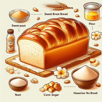 Image of Sweet Hawaiian Yeast Bread Bread Machine