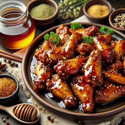 Image of Sweet Hot Mustard Chicken Wings