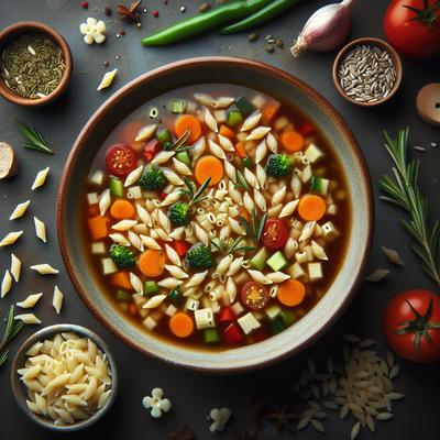 Image of Sweet Italian Orzo Veggie Soup