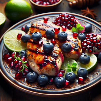 Image of Sweet Lime and Blueberry Pomegranate Chicken Breasts