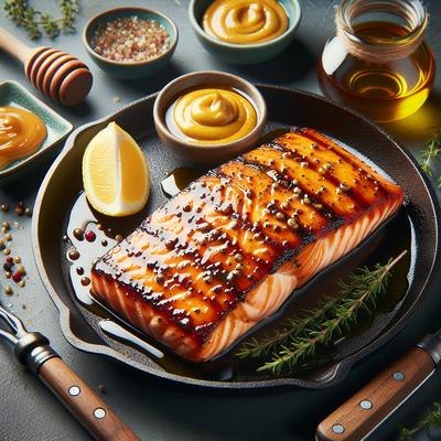 Image of Sweet Mustard Glazed Salmon for the Grill
