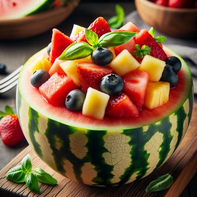Image of Sweet N Savory Watermelon Cup Fruit Salad