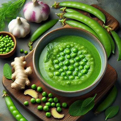 Image of Sweet Pea and Ginger Soup