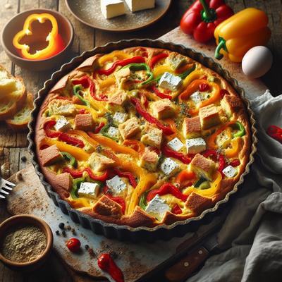 Image of Sweet Pepper and Feta Strata