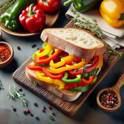 Image of Sweet Pepper Sandwiches
