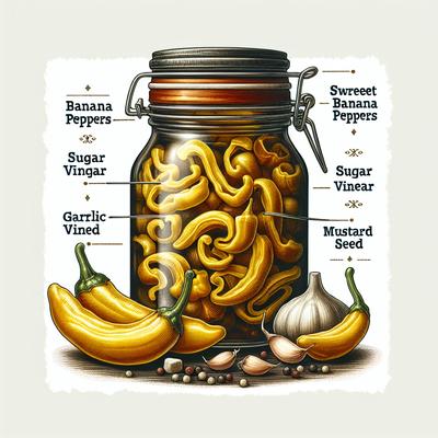 Image of Sweet Pickled Banana Peppers