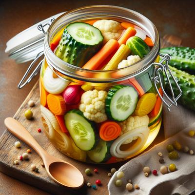 Image of Sweet Pickled Garden Vegetables