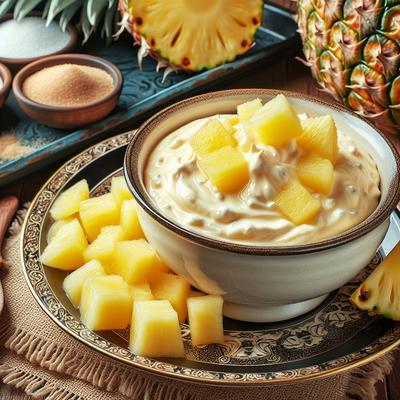 Image of Sweet Pineapple Cream Fruit Dip