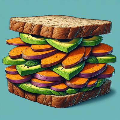 Image of Sweet Potato and Avocado Sandwich
