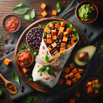 Image of Sweet Potato and Black Bean Burrito