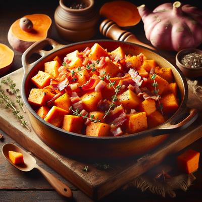 Image of Sweet Potato and Canadian Bacon Hash