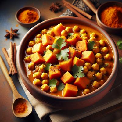 Image of Sweet Potato and Chickpea Curry