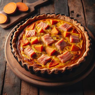 Image of Sweet Potato and Salmon Quiche