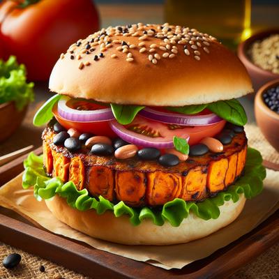 Image of Sweet Potato Black Bean Burgers