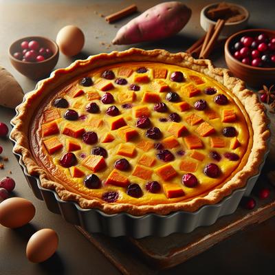 Image of Sweet Potato Cranberry Quiche
