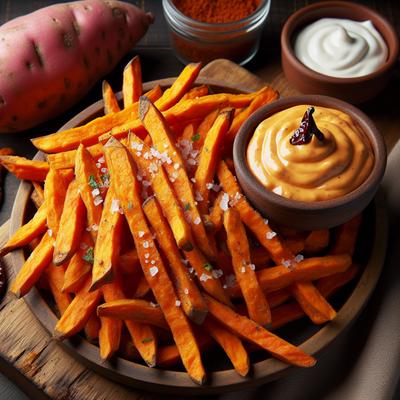 Image of Sweet Potato Fries with Chipotle Mayonnaise Yam Fries