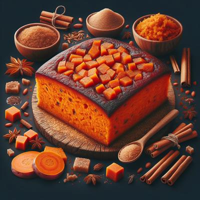 Image of Sweet Potato Pone Aka Potato Pound of Belize
