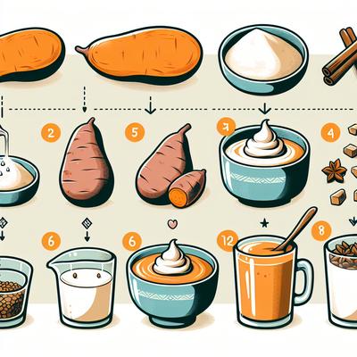 Image of Sweet Potato Pudding Step by Step 4 Kids